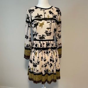 Ted Baker Printed Pleated Dress